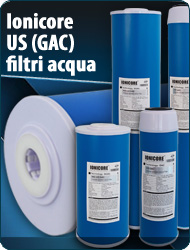 US Ionicore cartuccia GAC carbone attivo granulare standard Depuratori Acqua