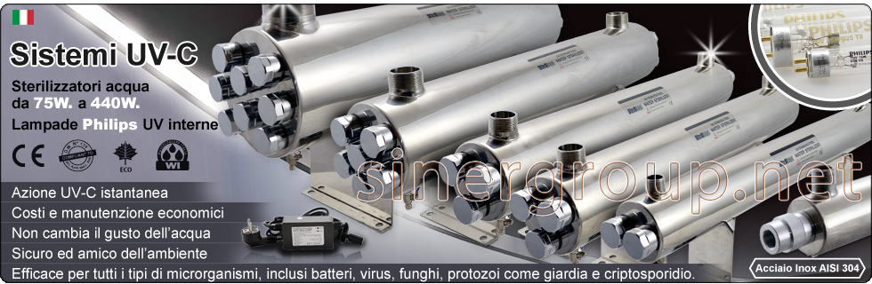 Sistema UV Completo Ultrarays Debatterizzatori Lampada Germicida sterilizzatore acqua Philips lampada interna 