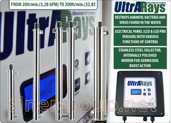  LCD UV System Complete Set Ultrarays Purifier Germicidal Lamp