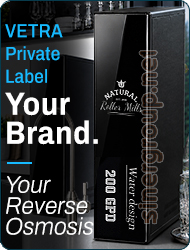 vetra reverse osmosis direct flow water booster laser custom branding