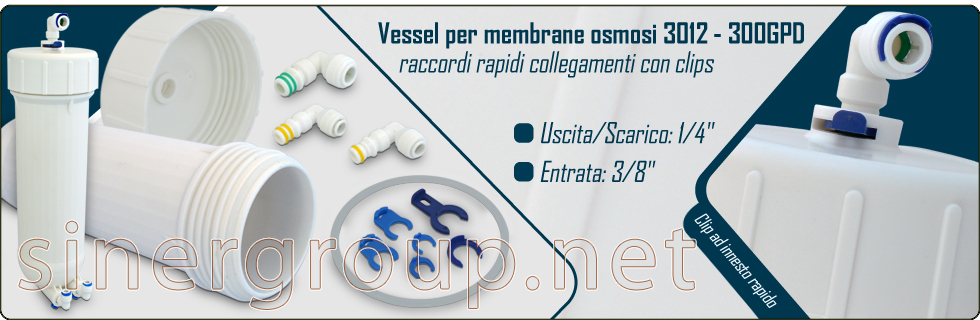 Vessel Membrane Osmosi Inversa Depuratori Filtri Acqua Filtrata