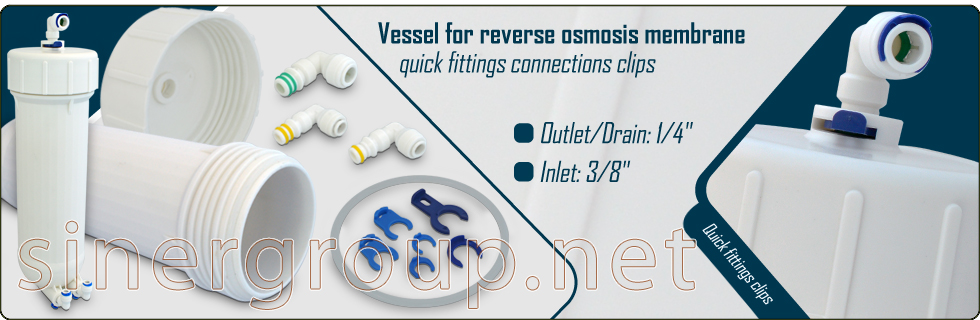 Vessel Membranes Reverse Osmosis Filtered Water Purifier 