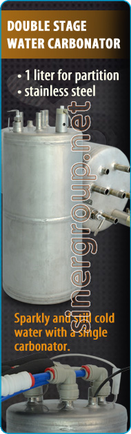 Double stage water carbonator coolers safety valve filtration system purifiers filtration