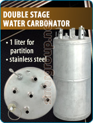 Double stage water carbonator coolers safety valve filtration system purifiers filtration