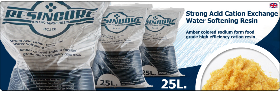 Resincore RC120 Strong Cation Exchange Water Softeners Resin Food use