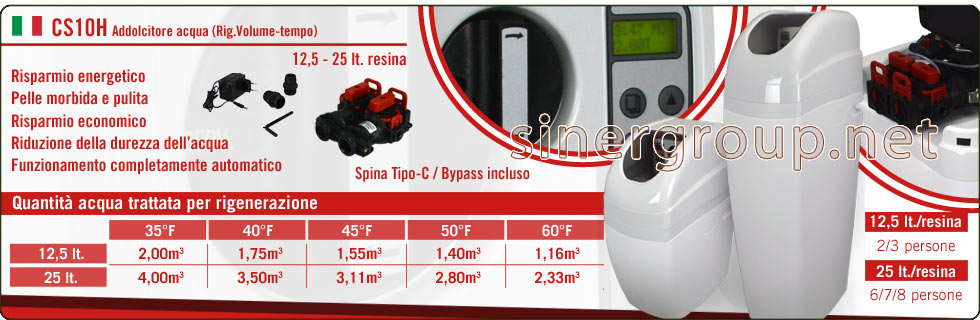 Serie CS10H Addolcitore Acqua Valvola Elettronica Rigenerazione Volume Tempo risparmio pulizia protezione salute purezza bellezza litri resina