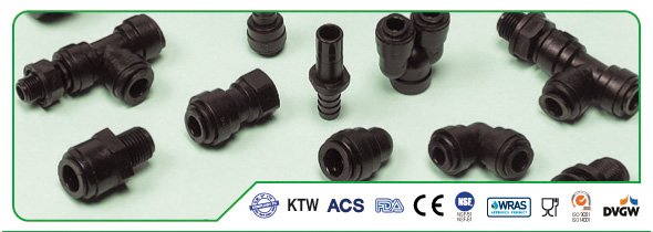 DMFIT black series acetal resin metric size fittings