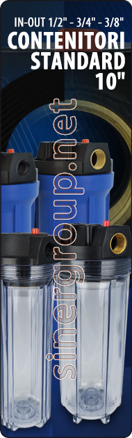 Contenitori standard housings depuratori addolcitori filtrazione acqua