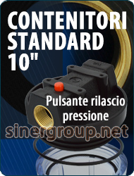 Contenitori standard housings depuratori addolcitori filtrazione acqua