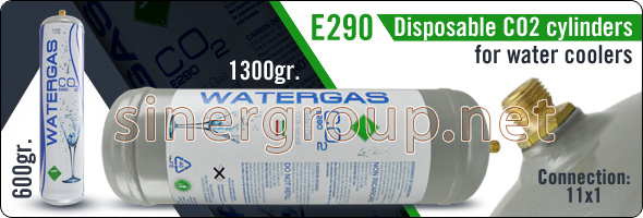 Disposable Cylinder Co2 E290 Water Coolers Reverse Osmosis Microfiltration 