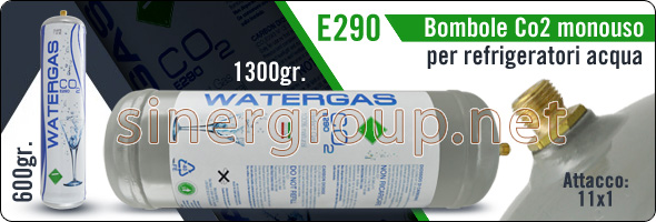 Co2 Bombola monouso E290 Refrigeratori Acqua Osmosi Inversa Microfiltrazione
