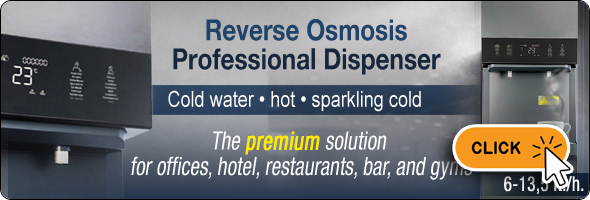 free standing cooler cold hot sparkling cold water reverse osmosis premium offices hotel restaurants bar gyms