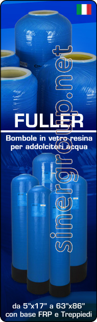 Fuller Addolcitori acqua Bombole vetro resina base FRP Treppiedi