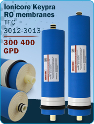 Membrane Reverse Osmosis Ionicore Keypra line 300 400 gpd Water System Filtration High Rejection