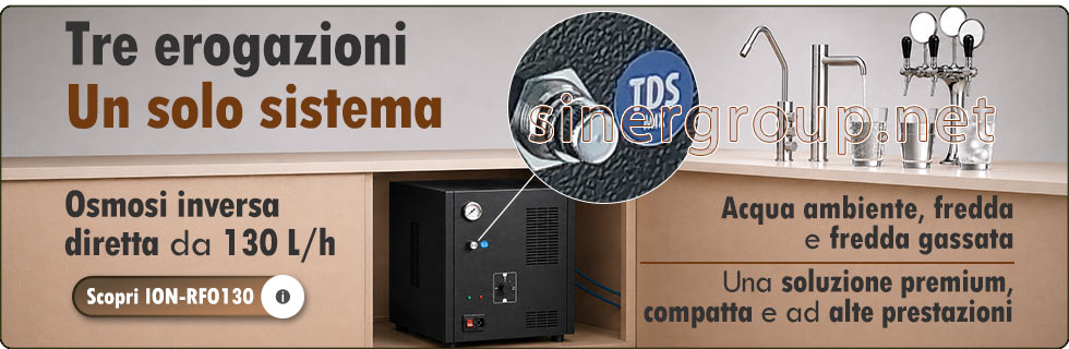 ion-rfo130 osmosi inversa sottobanco diretta fredda gassata professionale filtrazione acqua