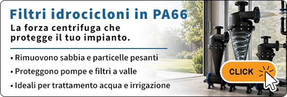 hydrocyclone, prefiltration, irrigation, pa66, centrifugal, idrocicloni, prefiltrazione, trattamento, sabbia, filtrazione