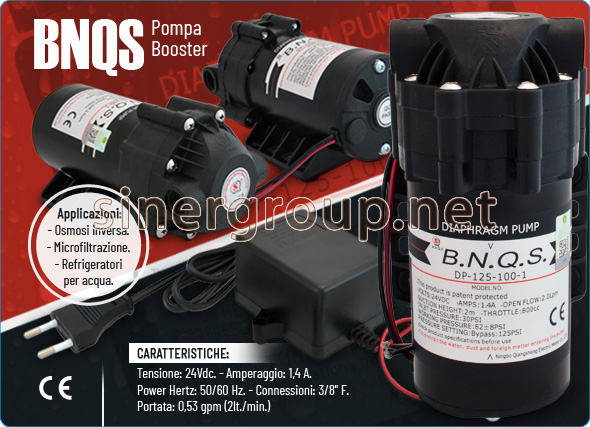 Pompa booster BNQS Osmosi inversa Microfiltrazione Refrigeratori 