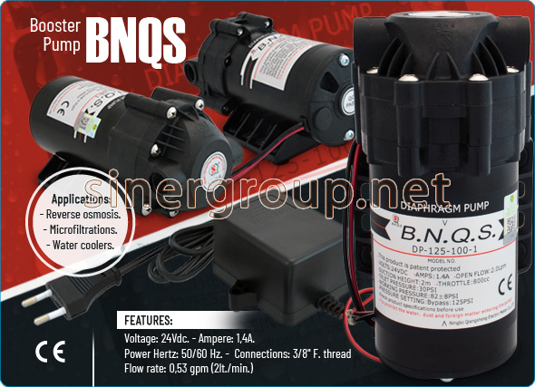 Booster pump BNQS pump Microfiltration Reverse osmosis Water Coolers 