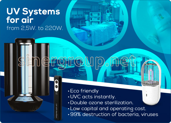 air sterilization uv system germicidal lamp ozone action