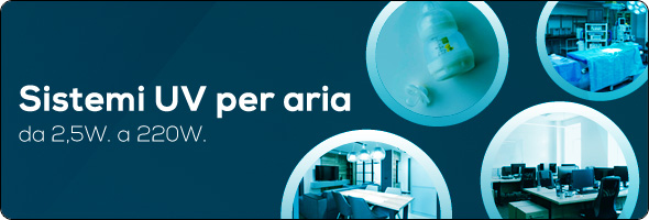 sterilizzazione aria sistema uv lampada germicida azione ozono