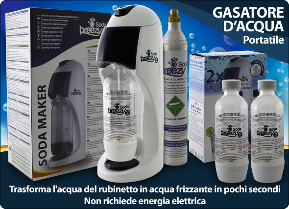 Soda Breezy Gasatore Acqua fatta in casa