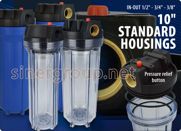 Standard housings water purifiers filtration cartridges filters