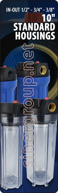 Standard housings water purifiers filtration cartridges filters