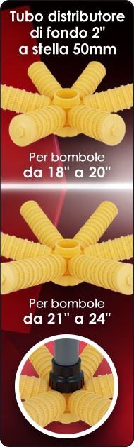 Distributore di fondo stella bombole addolcitori trattamento acqua