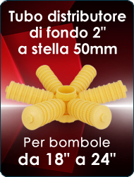Distributore di fondo stella bombole addolcitori trattamento acqua