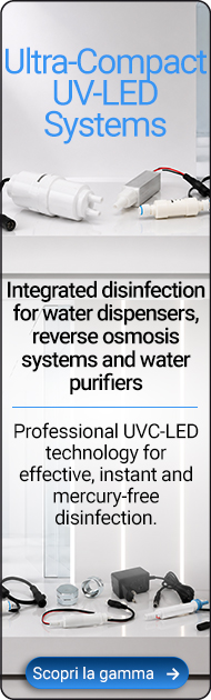 ultrarays uvled disinfection water treatment purification compact professional filtration osmosis