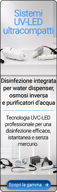 ultrarays uvled disinfezione acqua trattamento purificazione compatta professionale filtrazione osmosi