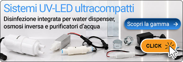 ultrarays, uv-led, disinfection, compact, purifier, disinfezione, ultracompatti, purificatori, osmosi, acqua