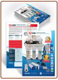 RO400 reverse osmosis A4 glossy coated paper 170gr. printed flyers ITA./ENG.