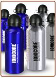 Ionicore aluminum water bottles 650ml. blue and grey