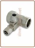 Ball valve with compression fitting - Tube 1/4" - Thread 1/2" M. x 1/2" F.