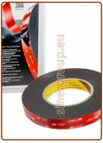 3M Nastro Biadesivo 5952F - 19mm x 11mt., Spessore: 1,1mm, Nero