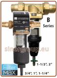 Filtermax B, BP, RO Filtro autopulente manuale 3/8", 3/4", 1", 1-1/4", 1-1/2", 2"