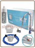 Profine KIT SILVER small antimicrobico sistema filtro acqua, Testata, Rubinetto carbon block 0,5 micron