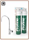 Profine Kit Pfas Medium sistema filtro acqua, Testata, Rubinetto 0,5 micron