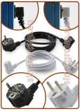 Cavo alimentazione IEC 90° - spina schuko EU