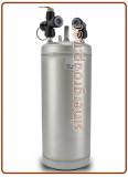 Gasatore - carbonatore acqua INOX 304 1,2lt. codolo 5/16" completo di raccordi 1/4" F.