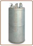 Gasatore - carbonatore acqua doppio stadio INOX 304 2,000ltr. con valvola di sicurezza - verticale