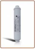 Filtro in Linea carbon block (CB) al cocco 1/4" FPT 2"x10" - 10 micron (25)