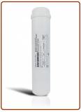 Filtro in Linea carbone attivo granulare al cocco battereostatico 1/4" BSP 2,5"x11" (25)