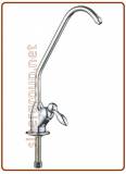 1038 Long reach rubinetto di prelievo con maniglia a goccia 1 via 1/4" (50)