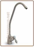 1040 Long reach 1-way stainless steel faucet with drop handle 1/4" (30)