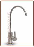 1042 1-way Long reach stainless steel faucet 1/4" (20)