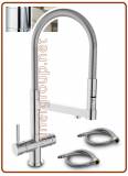 3080 3-way stainless steel metal free faucet 3/8"