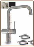 3082 Stainless steel 3-way faucet 3/8"