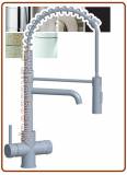 3340 rubinetto a molla 3 vie acciaio inox 3/8"